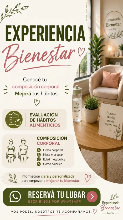 Experiencia Bienestar by Cin - evaluación de hábitos y composición corporal en Laferrere