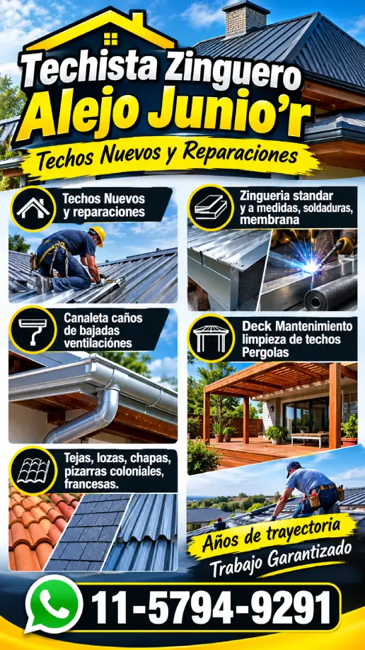 Alejo Junio'r - Techista Zinguero en Laferrere