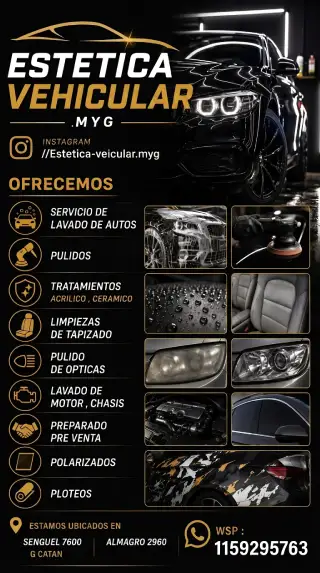 ESTÉTICA VEHICULAR M&G EN GONZÁLEZ CATÁN