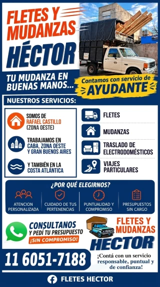 Fletes y Mudanzas Héctor en Rafael Castillo