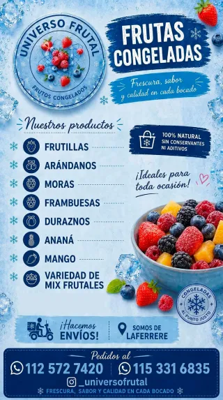 Universo Frutal - Frutas congeladas en Laferrere