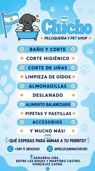 Chicho - peluquería canina - González Catán