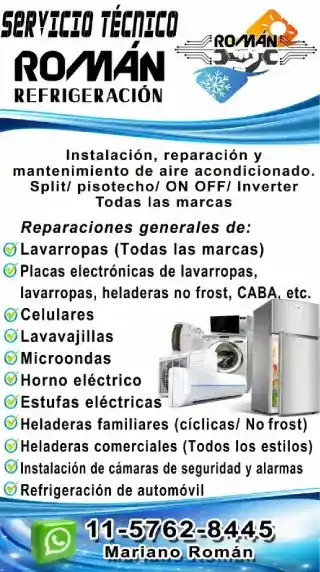 Servicio Tecnico de Refrigeracion en Laferrere