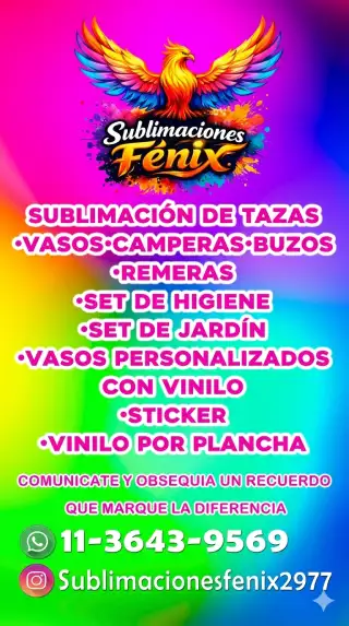 Sublimaciones Fénix - Sublimación en González Catán