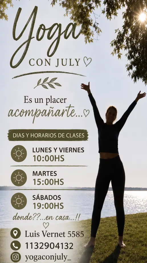 Yoga con July - clases de yoga en Laferrere